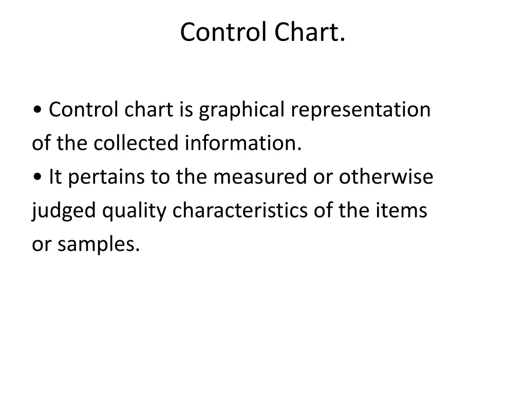 control chart