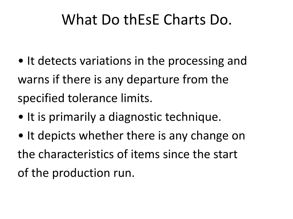 what do these charts do