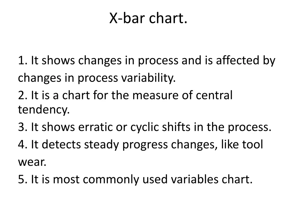 x bar chart