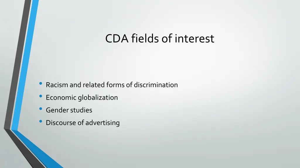 cda fieldsof interest