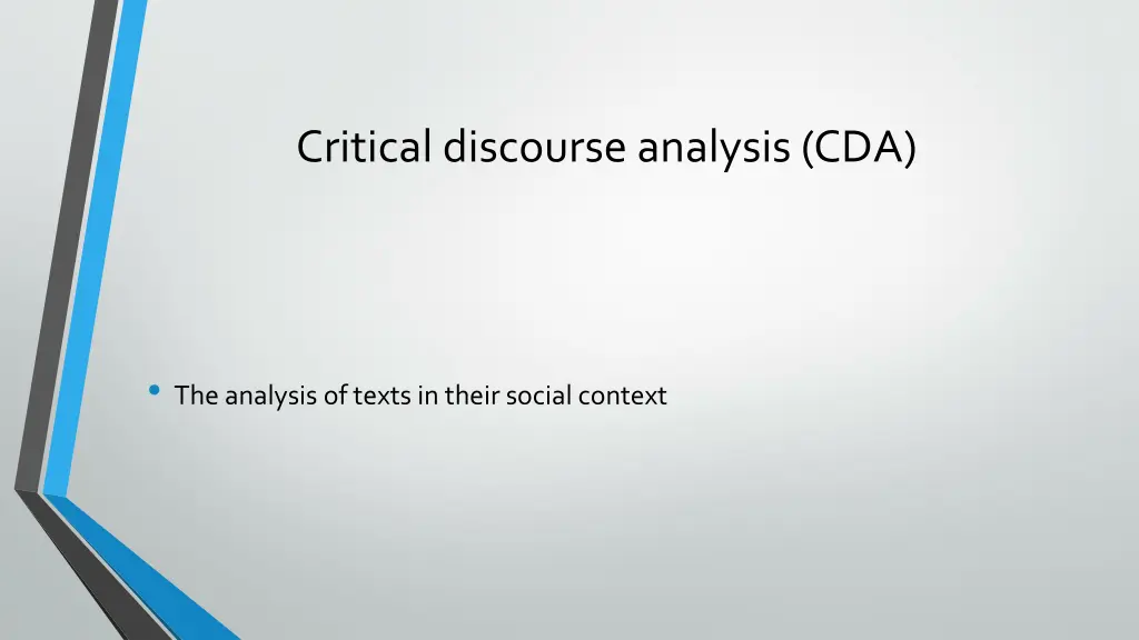 critical discourse analysis cda