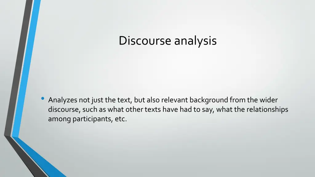 discourse analysis