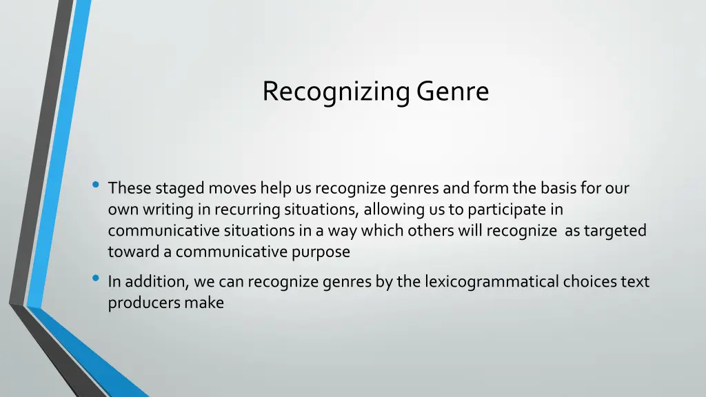 recognizinggenre