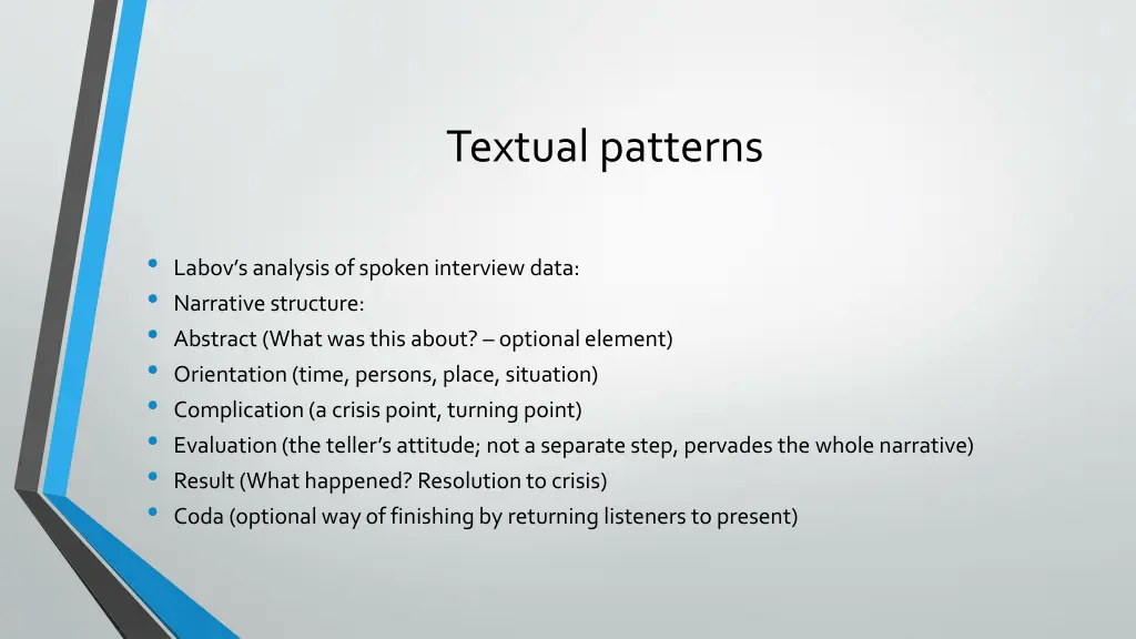 textual patterns