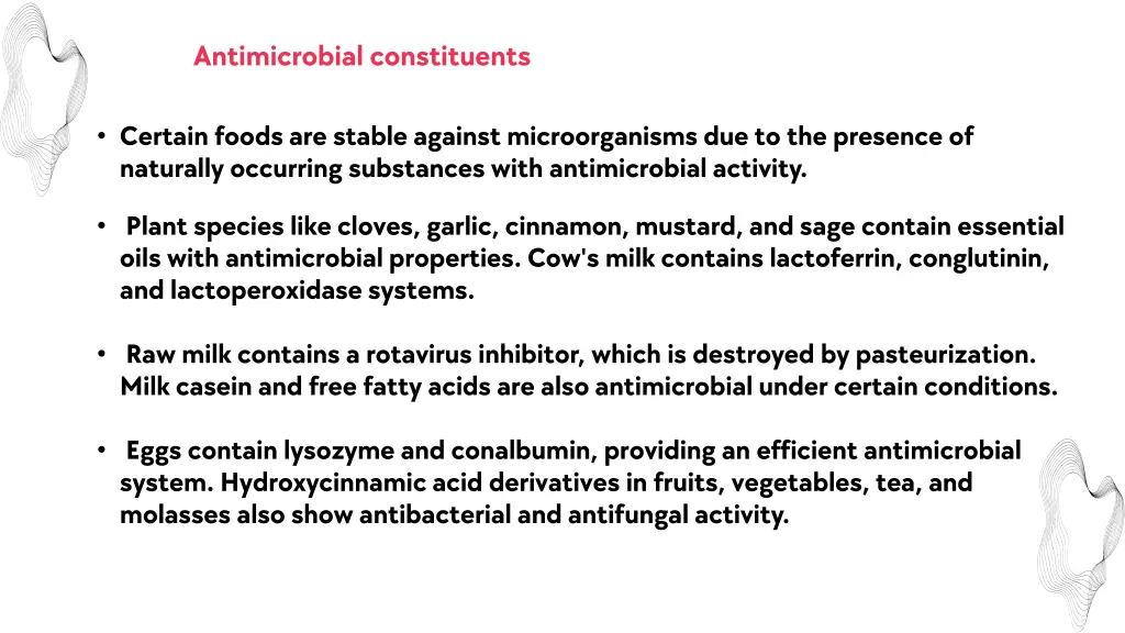 antimicrobial constituents