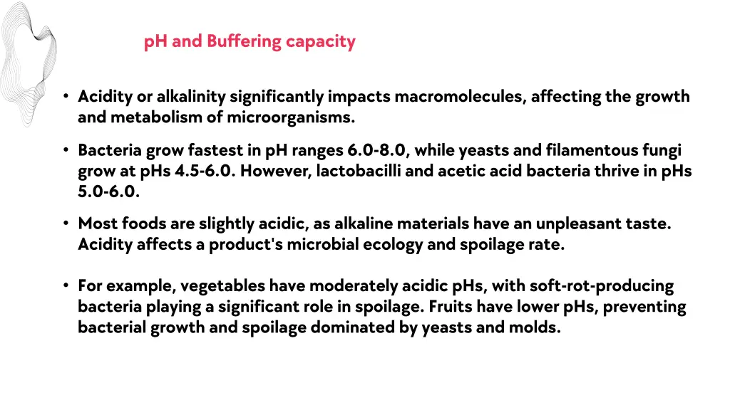 ph and buffering capacity