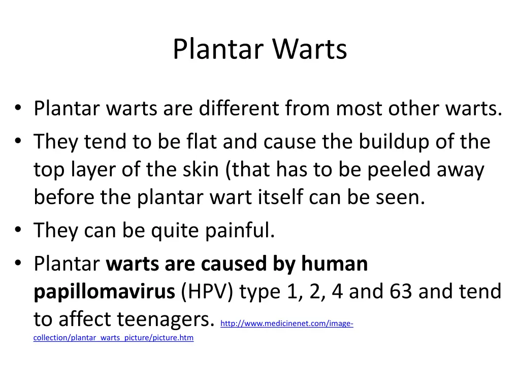 plantar warts