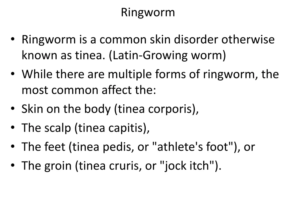 ringworm