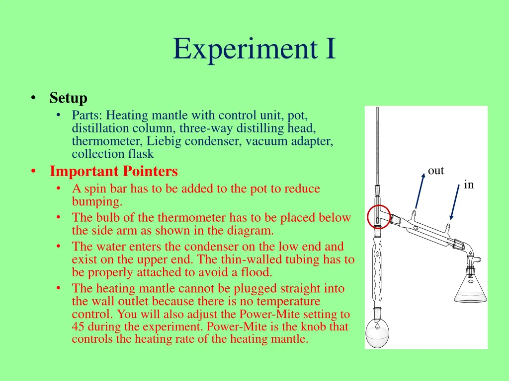 experiment i