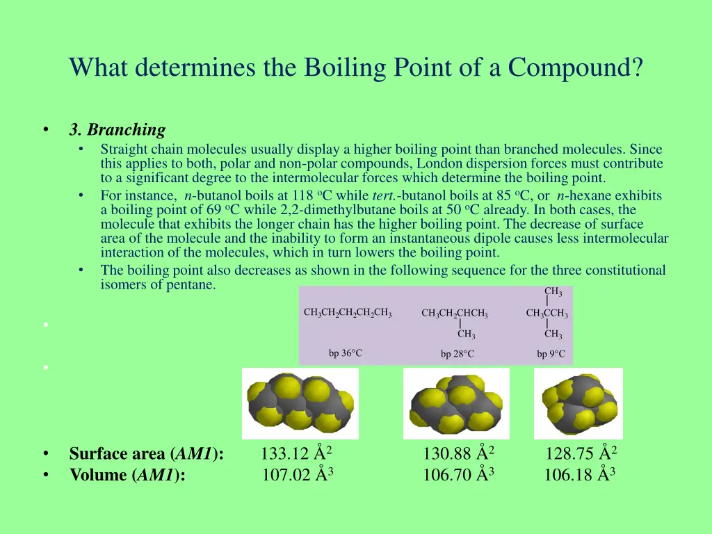 what determines the boiling point of a compound 2