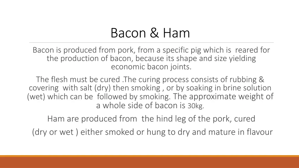 bacon ham