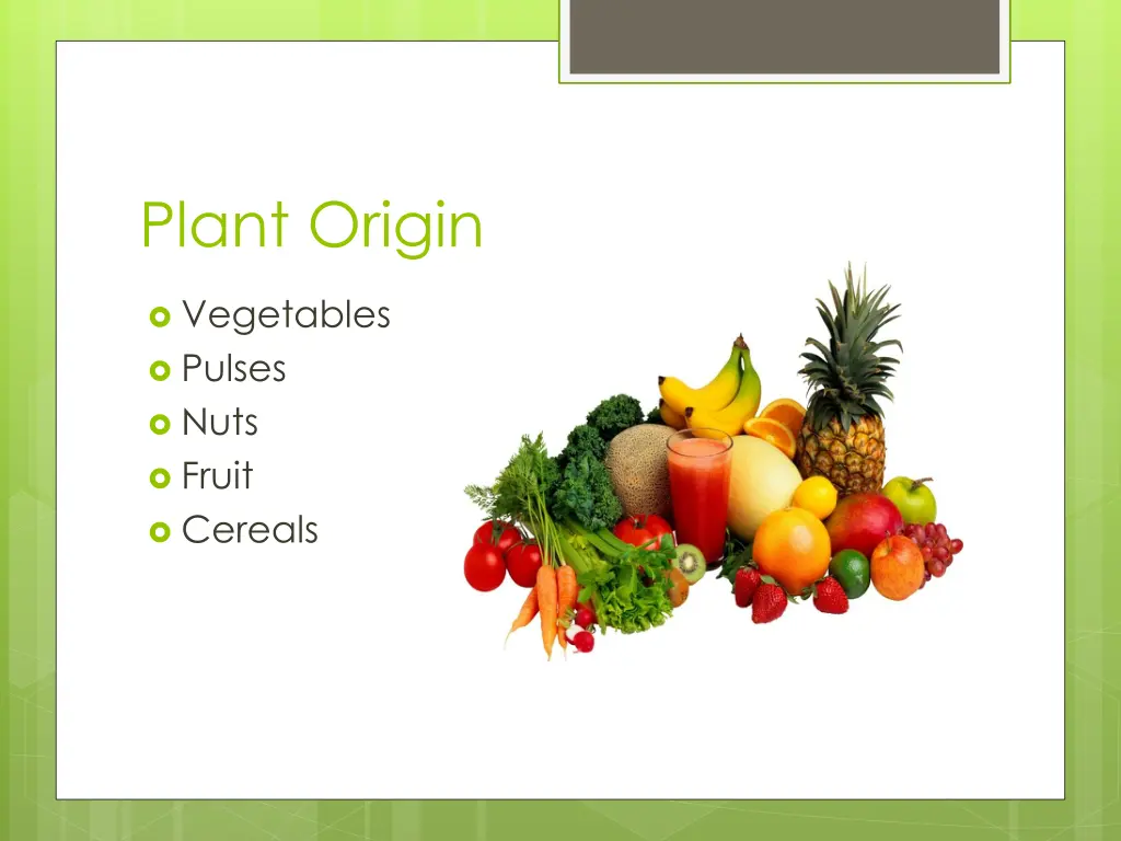 plant origin