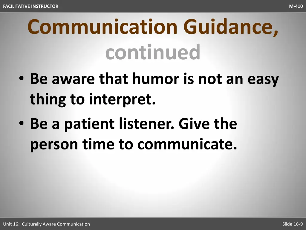 facilitative instructor communication guidance 1