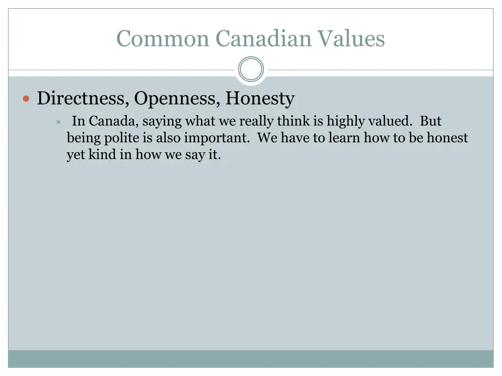 common canadian values 1