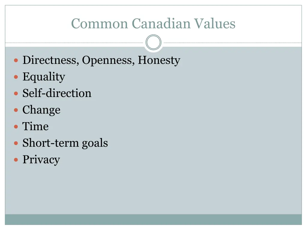 common canadian values 12