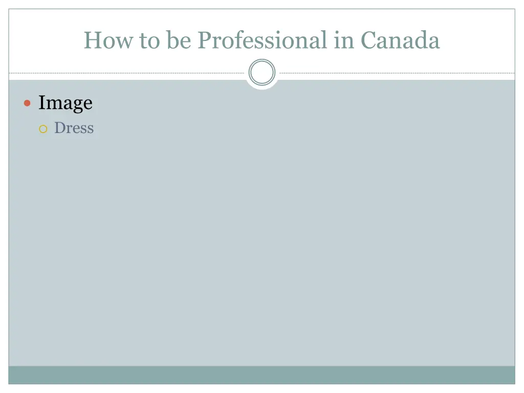 how to be professional in canada 1