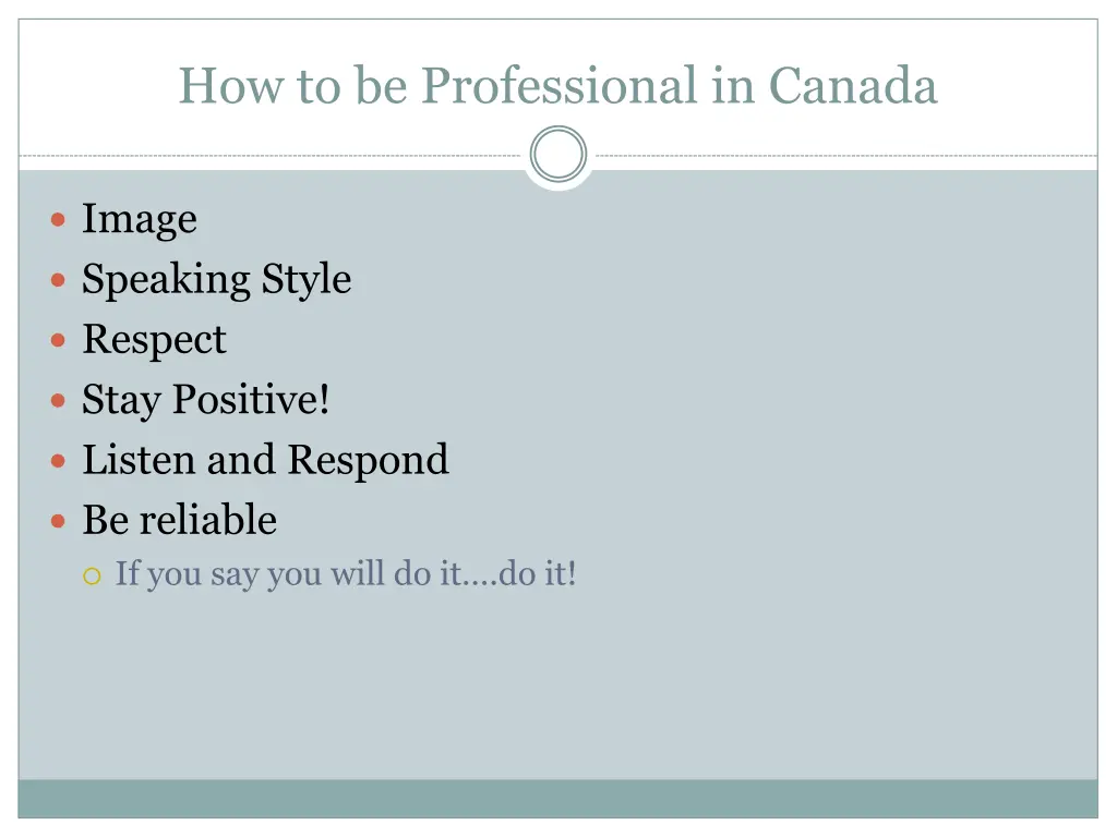 how to be professional in canada 16