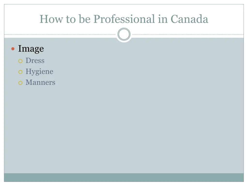 how to be professional in canada 3