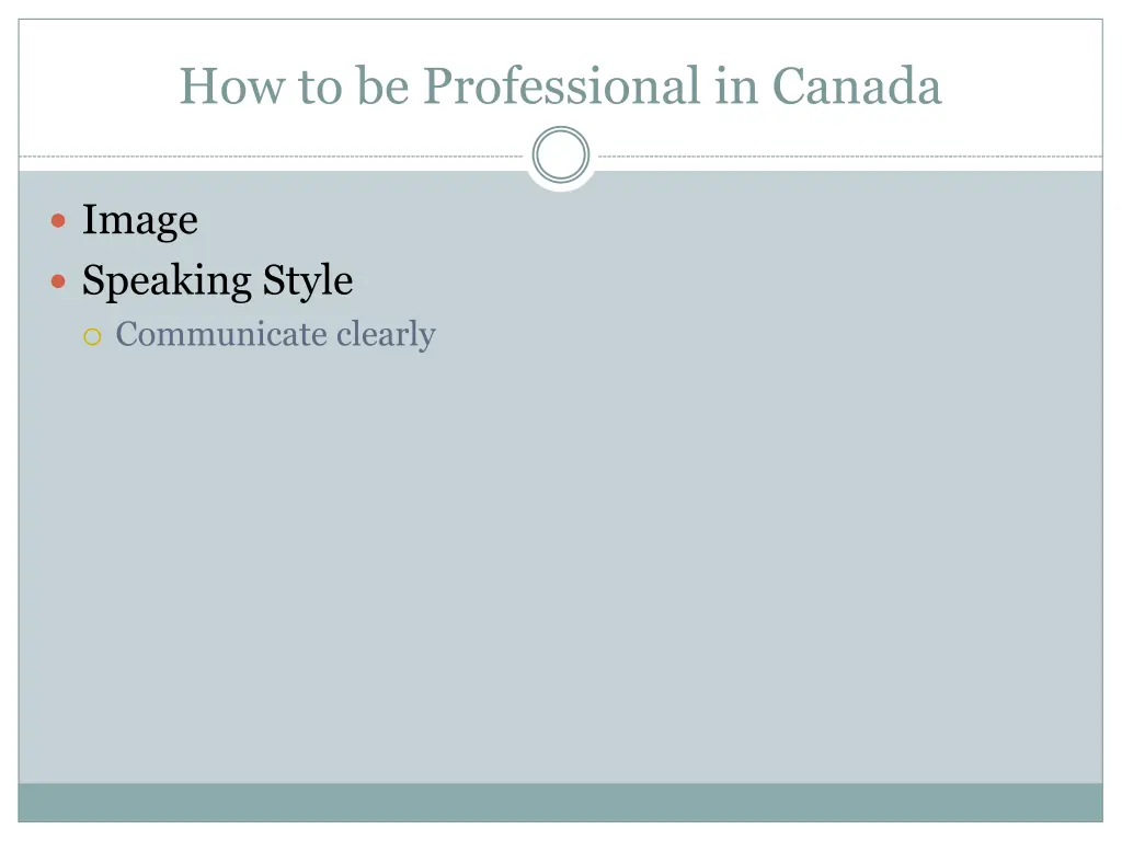 how to be professional in canada 5