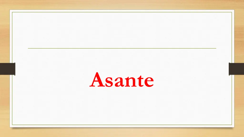 asante