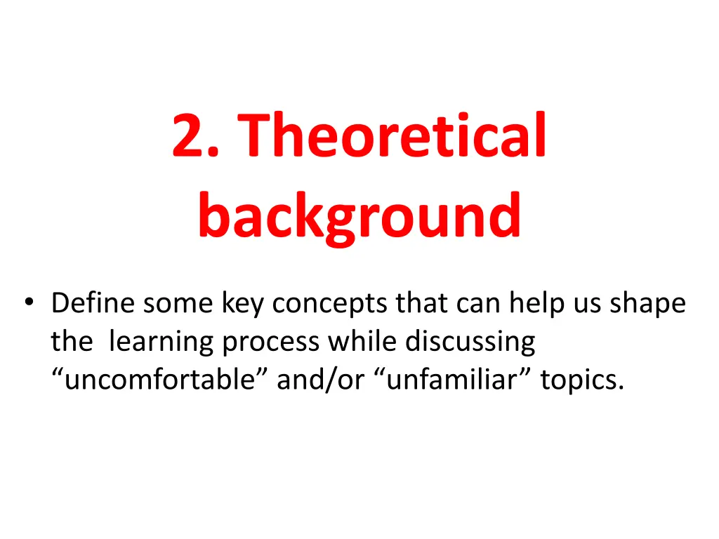 2 theoretical background