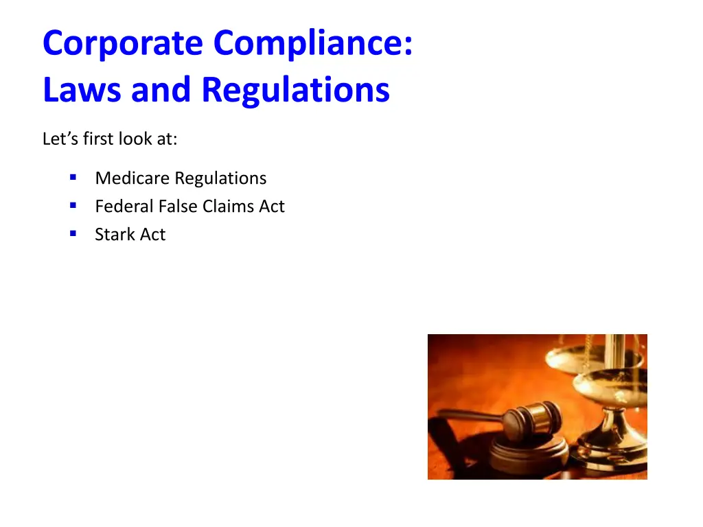 corporate compliance laws and regulations 1