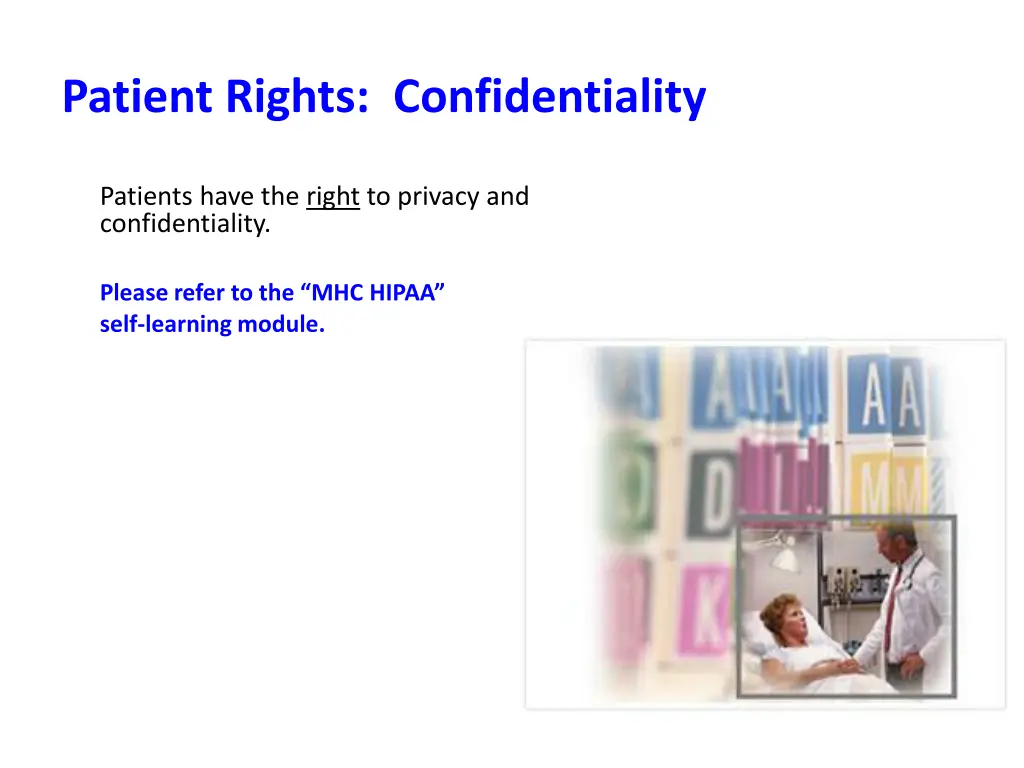 patient rights confidentiality