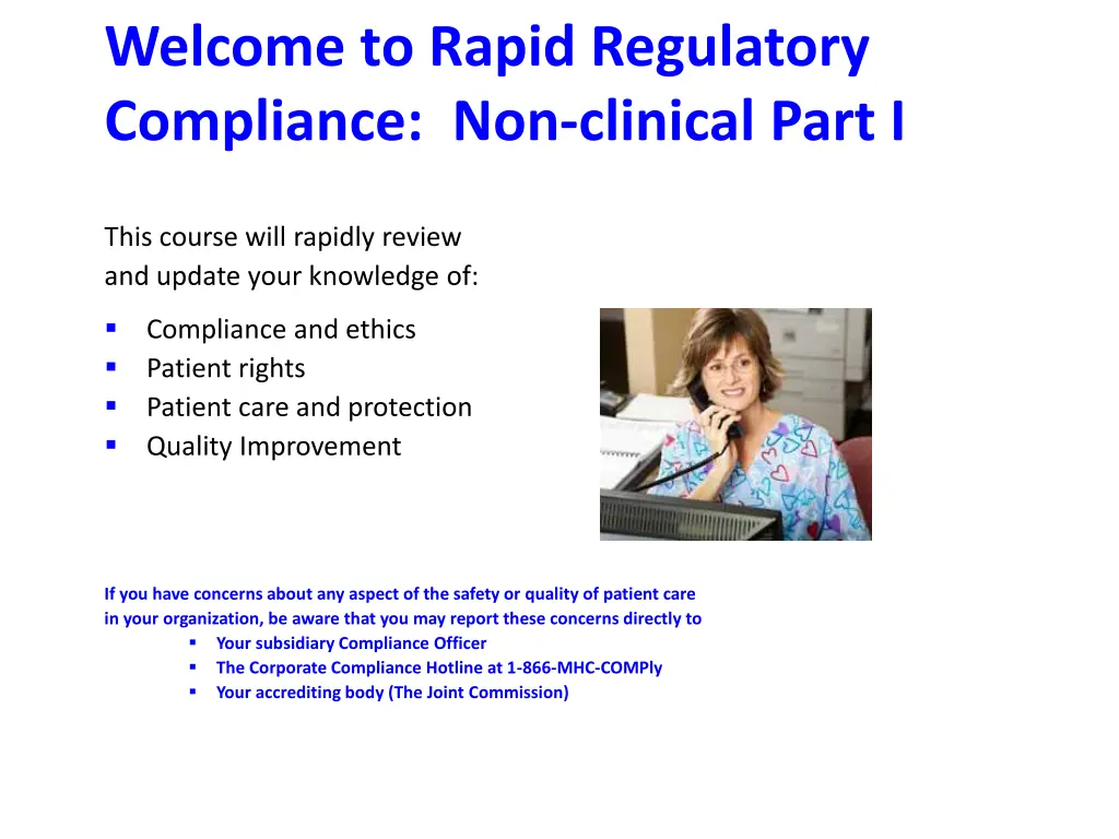 welcome to rapid regulatory compliance