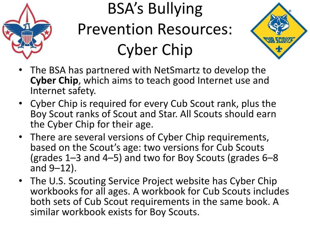 bsa s bullying prevention resources cyber chip