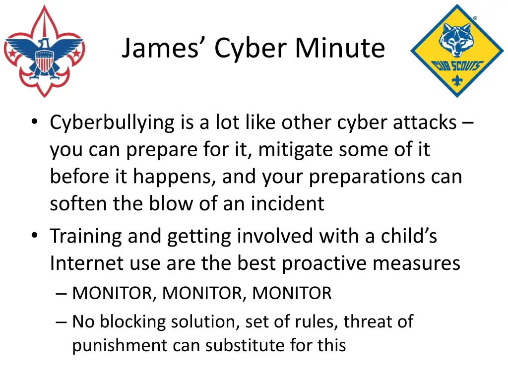 james cyber minute