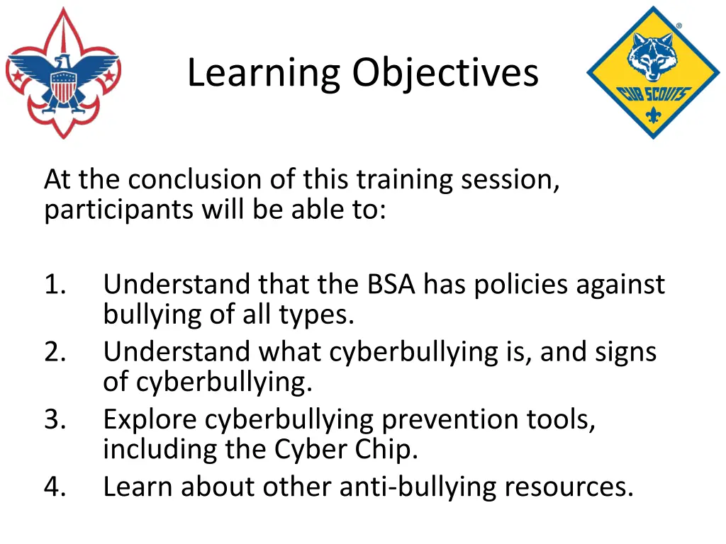 learning objectives