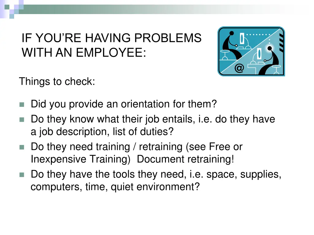 if you re having problems with an employee