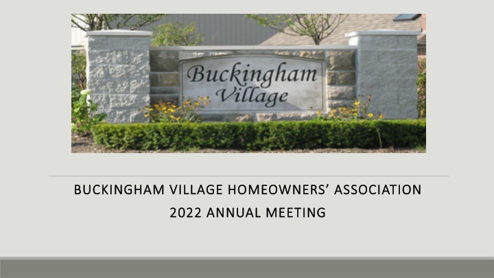 buckingham village homeowners association