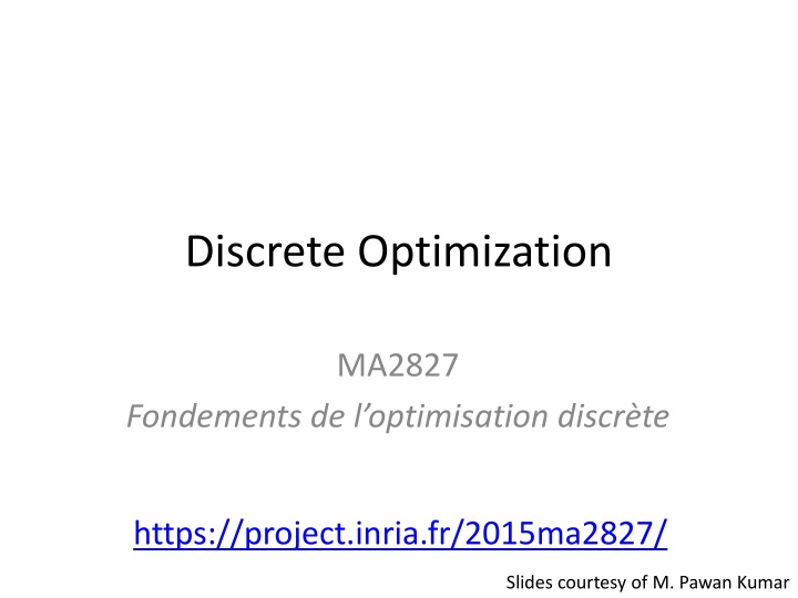 discrete optimization