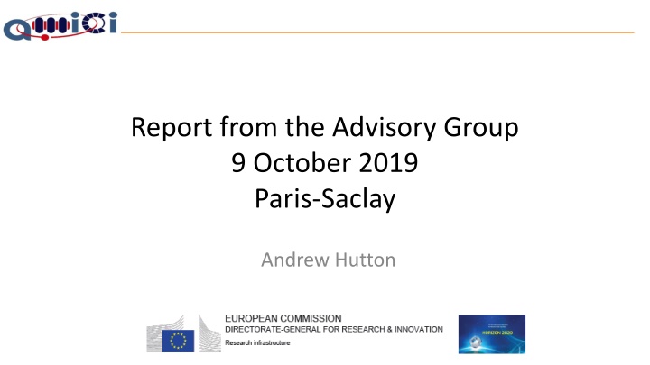 report from the advisory group 9 october 2019