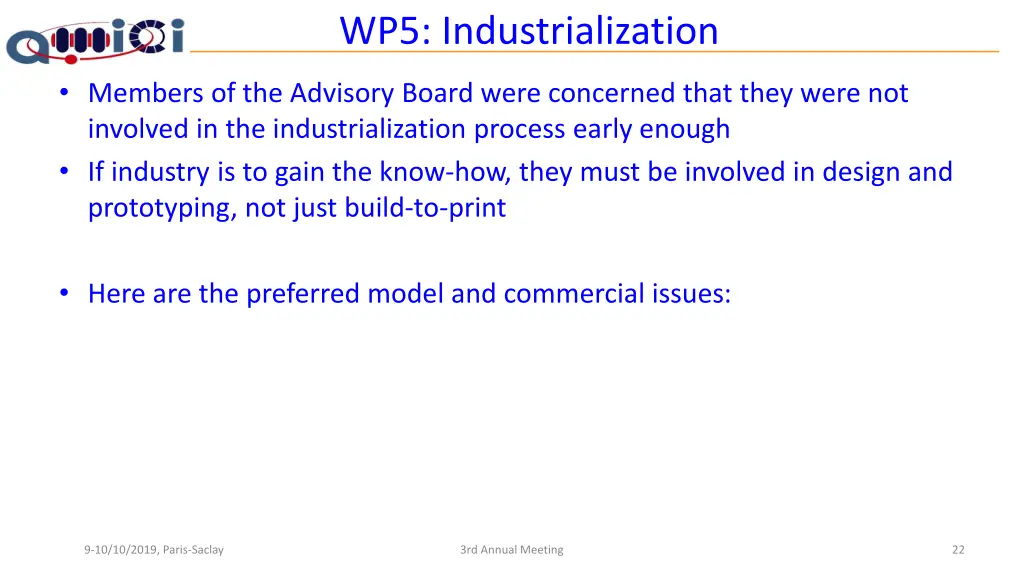 wp5 industrialization 1