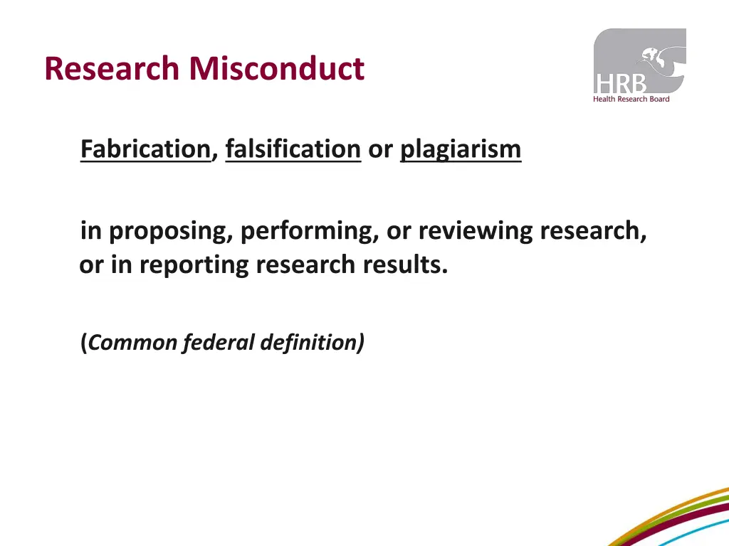 research misconduct