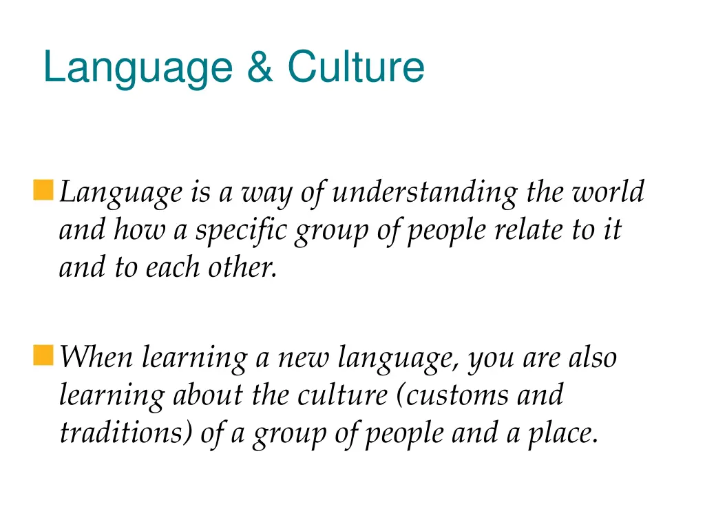 language culture