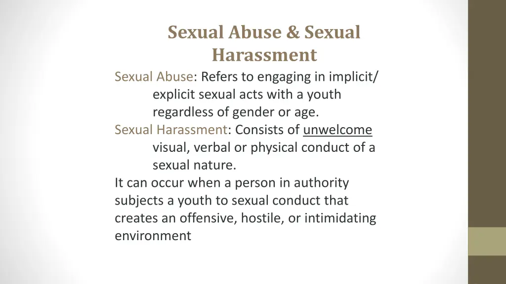 sexual abuse sexual harassment sexual abuse