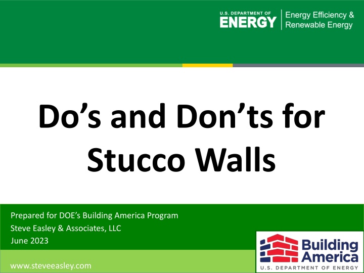 do s and don ts for stucco walls