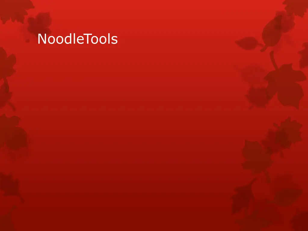 noodletools