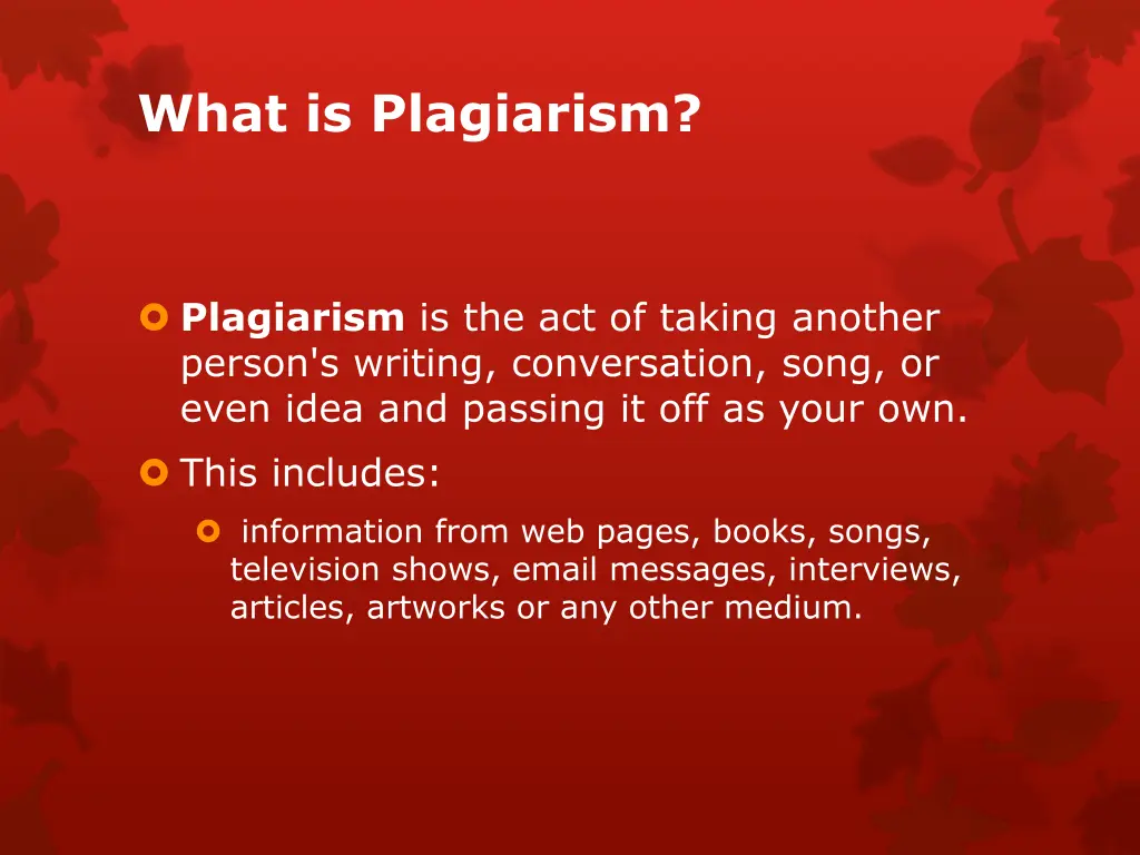 what is plagiarism