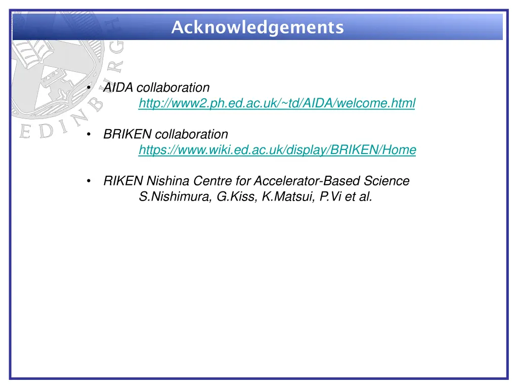 acknowledgements