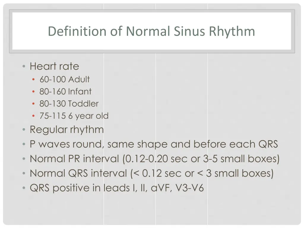 definition of normal sinus rhythm