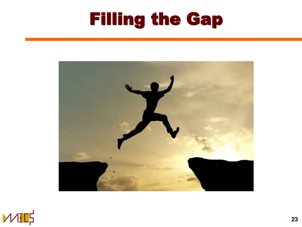 filling the gap filling the gap