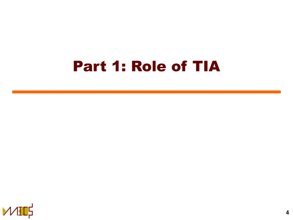 part 1 role of tia