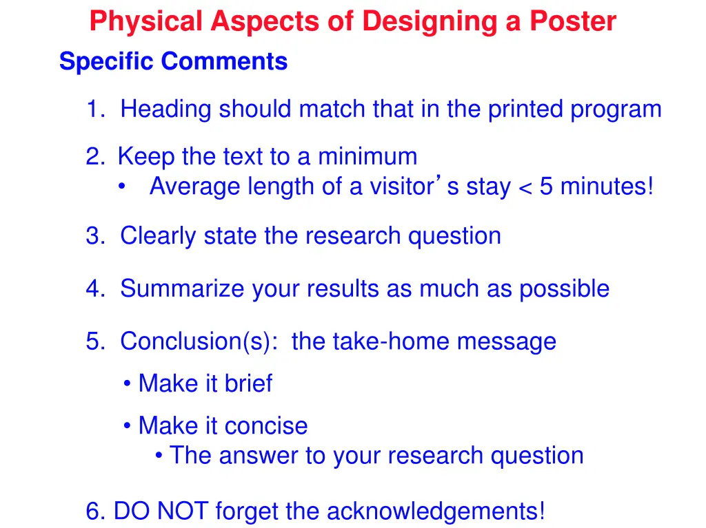 physical aspects of designing a poster 1