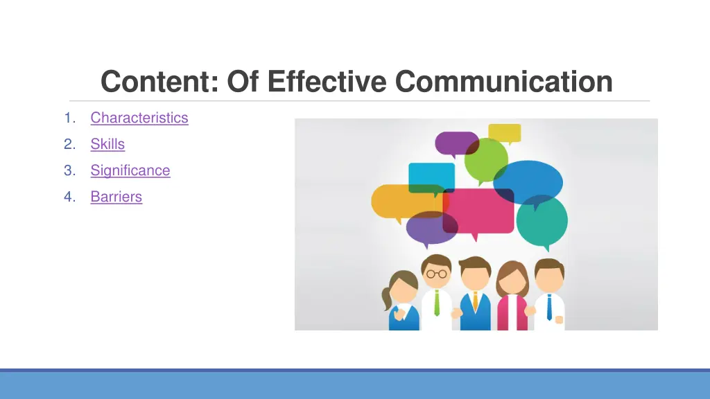 content of effective communication