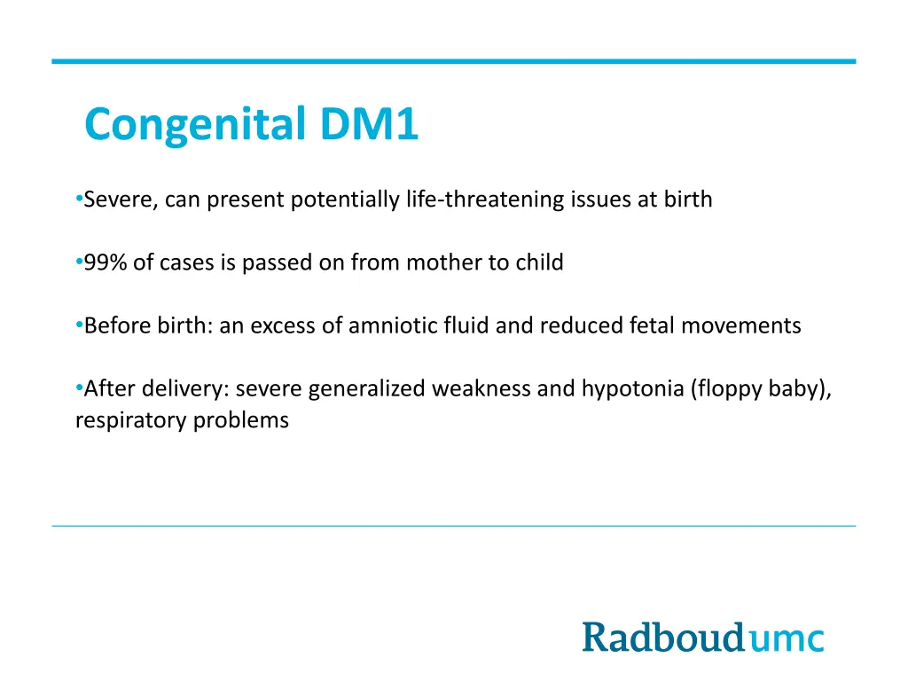 congenital dm1