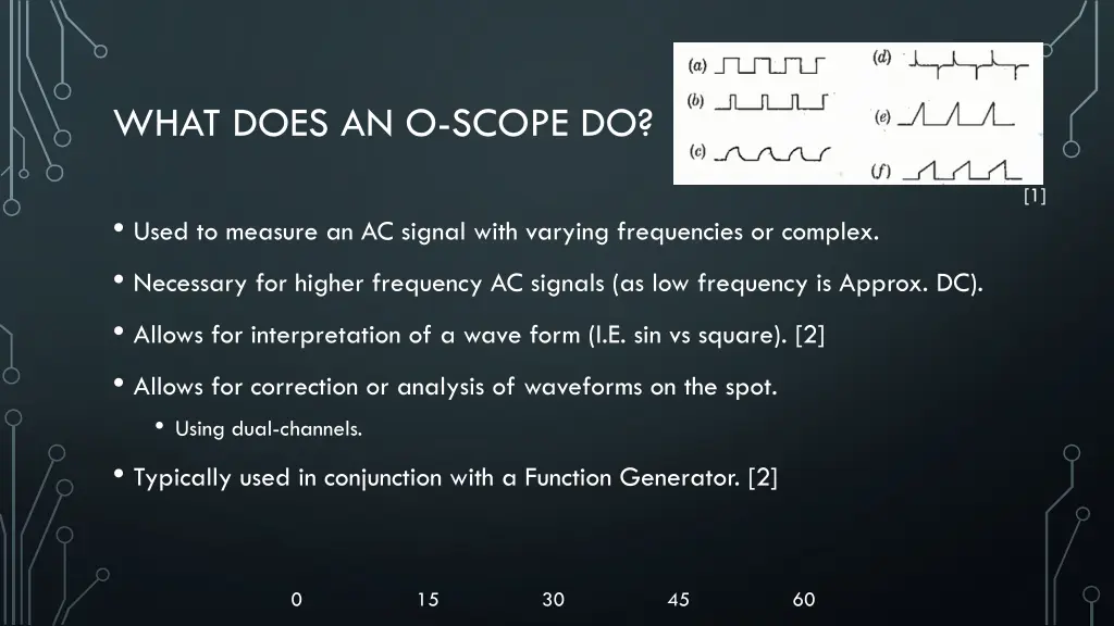 what does an o scope do